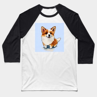 Cute Corgi Puppy Art 5Cute Corgi Puppy Art 7 Baseball T-Shirt